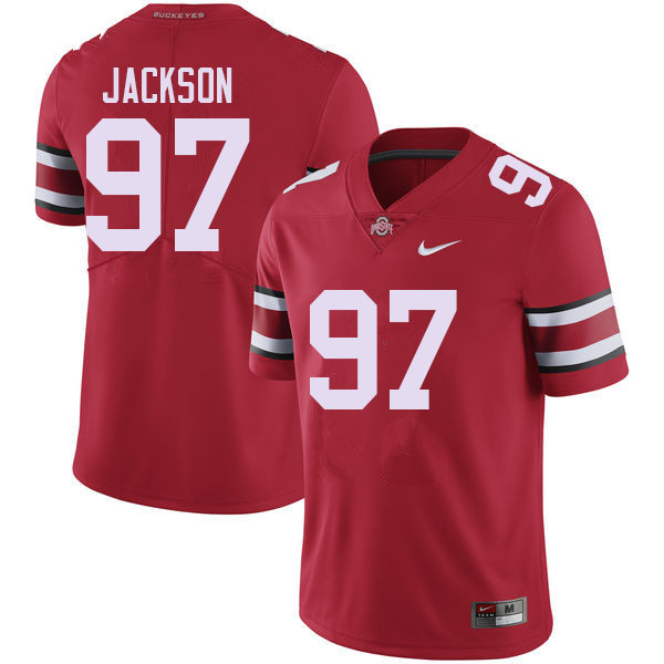 Ohio State Buckeyes #97 Kenyatta Jackson College Football Jerseys Sale-Red